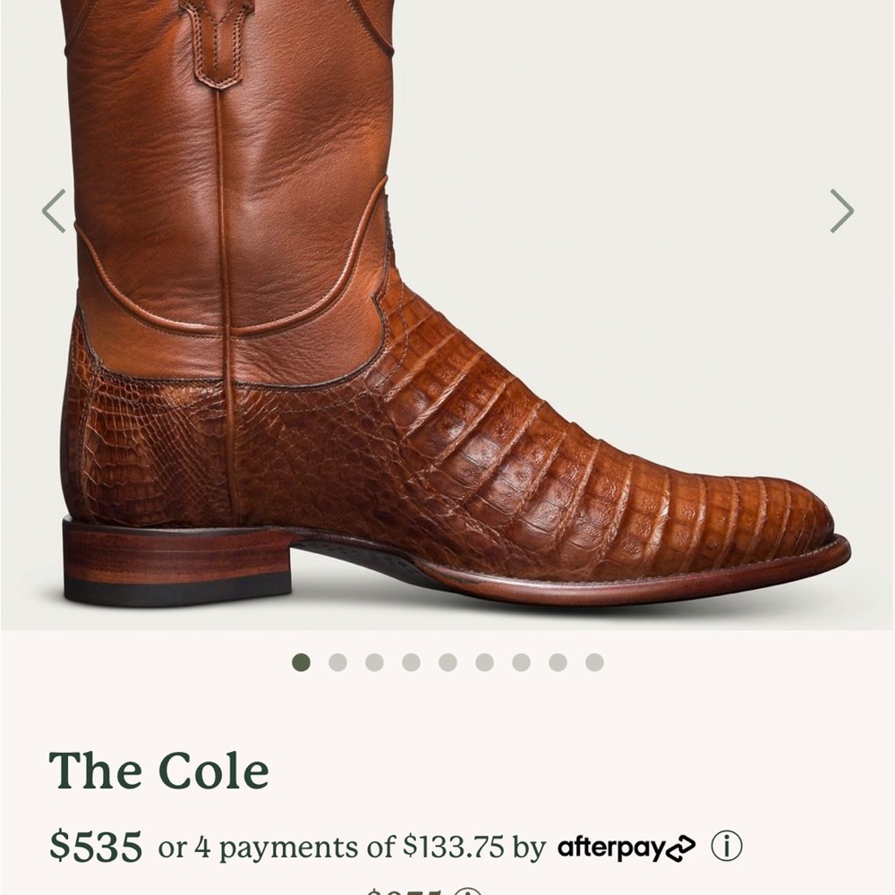 Tecovas Size 13 Mens Width EE